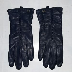 COPY - Navy leather gloves
